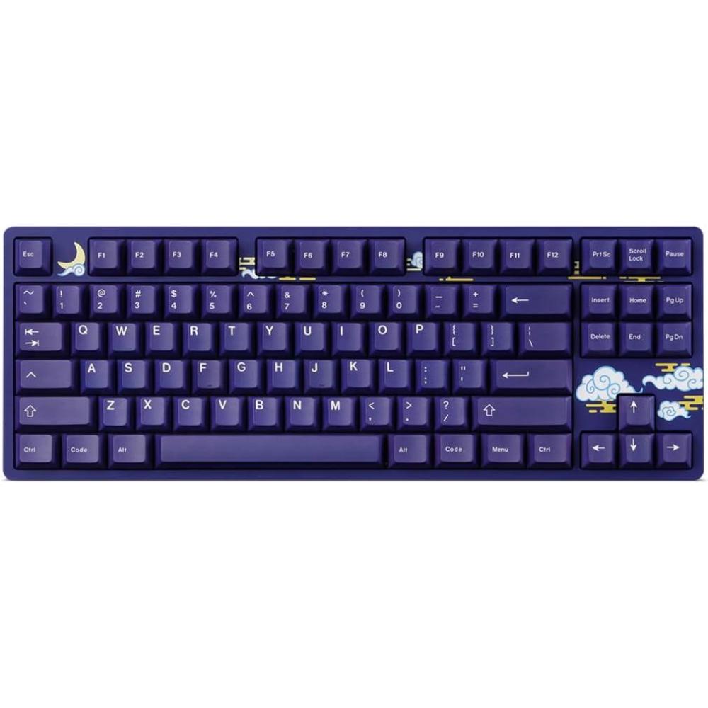 imageDROP Expression Series Togekey TKL Mechanical Keyboard Gateron Yellow KS3 Linear Switches PBT DoubleShot Keycaps LED Backlight SilverAkatsuki Indigo