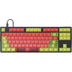 DROP + MiTo Keysterine Transparent ABS Keycap Set R2 – Raspberry – 60%, 65%, 75%, TKL, WKL, 1800, 96-Key, Full-Size and More Cherry MX Style Keyboard Compatibility(Cyberjam)