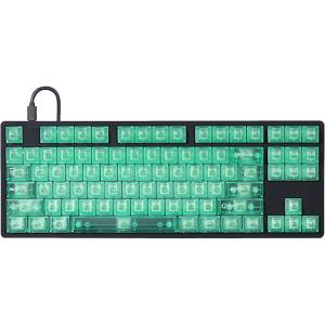 DROP + MiTo Keysterine Transparent ABS Keycap Set R2 – Raspberry – 60%, 65%, 75%, TKL, WKL, 1800, 96-Key, Full-Size and More Cherry MX Style Keyboard Compatibility(Peppermint)
