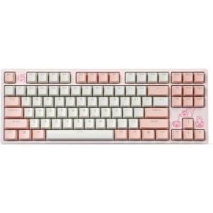DROP Expression Series Togekey TKL Mechanical Keyboard – Gateron Yellow KS3 Linear Switches – PBT Double-Shot Keycaps – LED Backlight – Silver(Keyblossom)